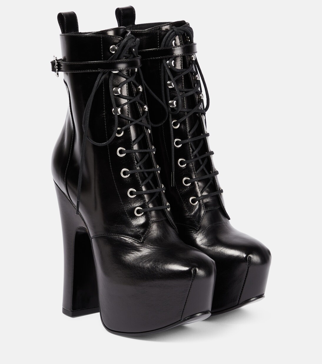 

Кожаные ботильоны на платформе Vivienne Westwood, черный