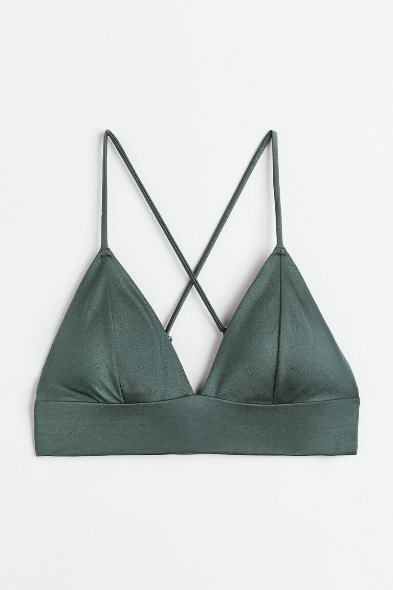 

Мягкий верх бикини H&M, хаки