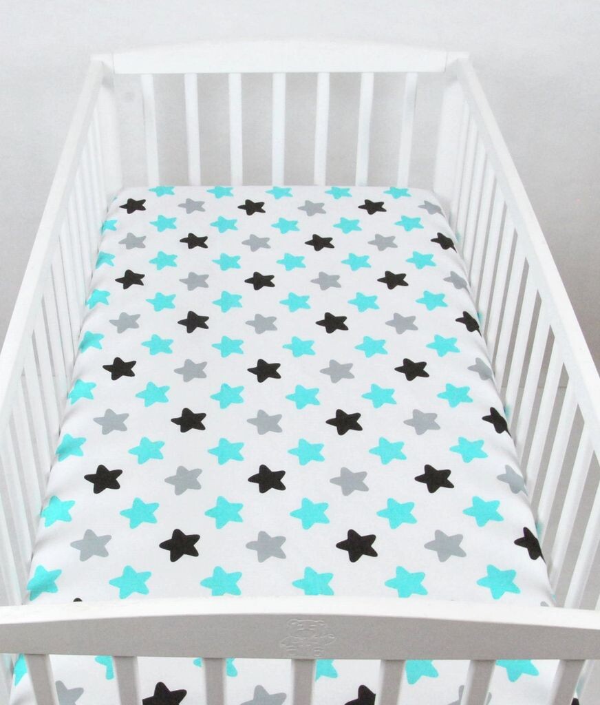 

BABYLUX простыня 60 x 120 см детская простыня хлопковая кроватка 98. Звезды