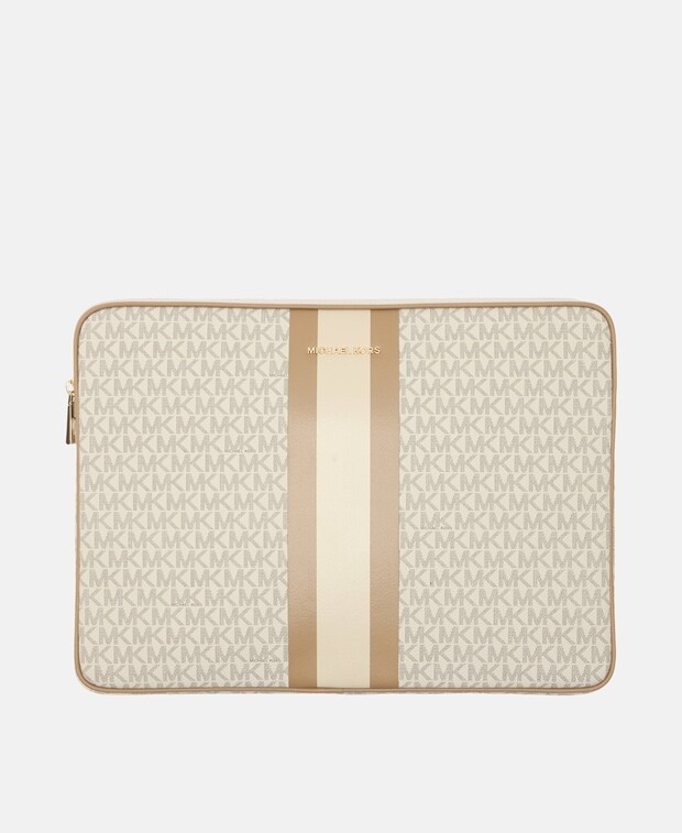 

Кожаная сумка для ноутбука Michael Michael Kors, цвет Wool White
