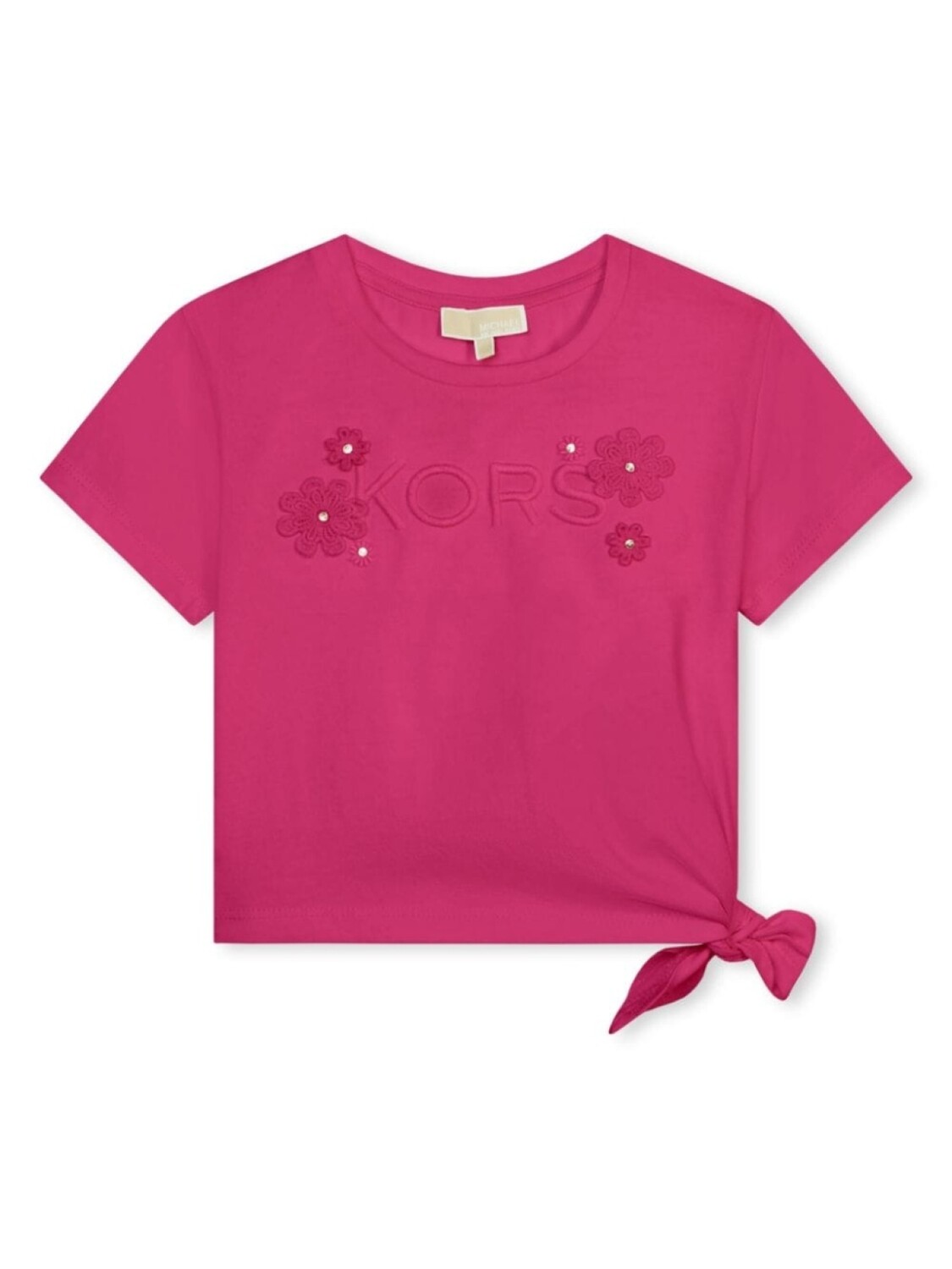 

Michael Kors Kids футболка с вышитым логотипом, розовый