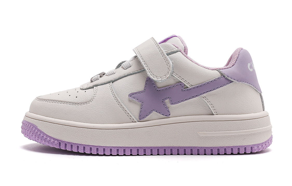 

Кроссовки C°BANNER Kids Lifestyle Shoes Kids Low-top Sail/Coconut Milk/Platinum Violet, белый/фиолетовый