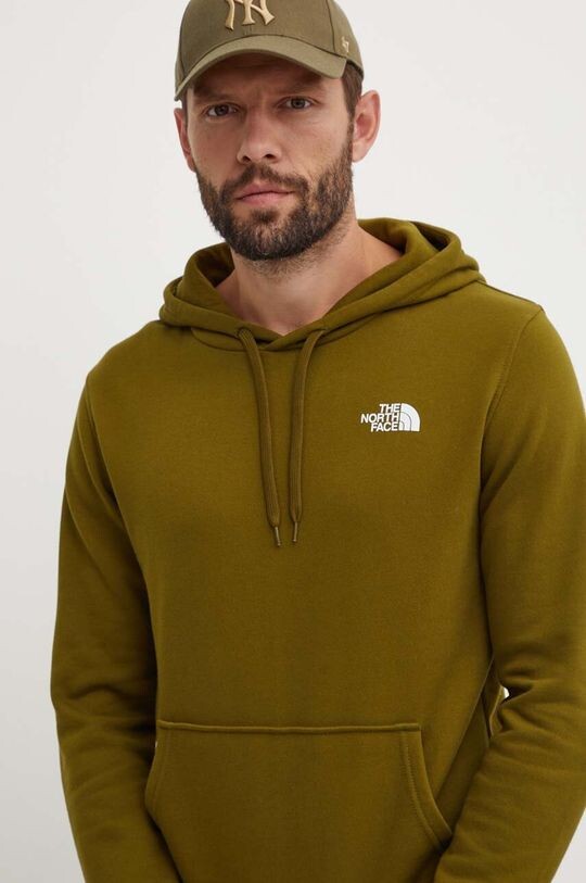 

Хлопковая толстовка M Simple Dome Hoodie The North Face, зеленый