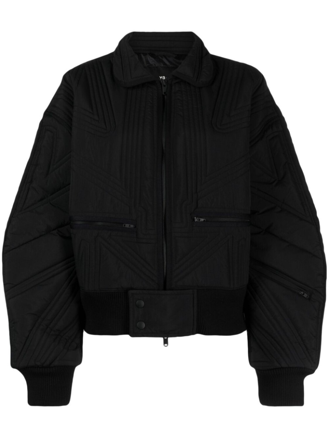 

Y-3 стеганый пуховик, черный