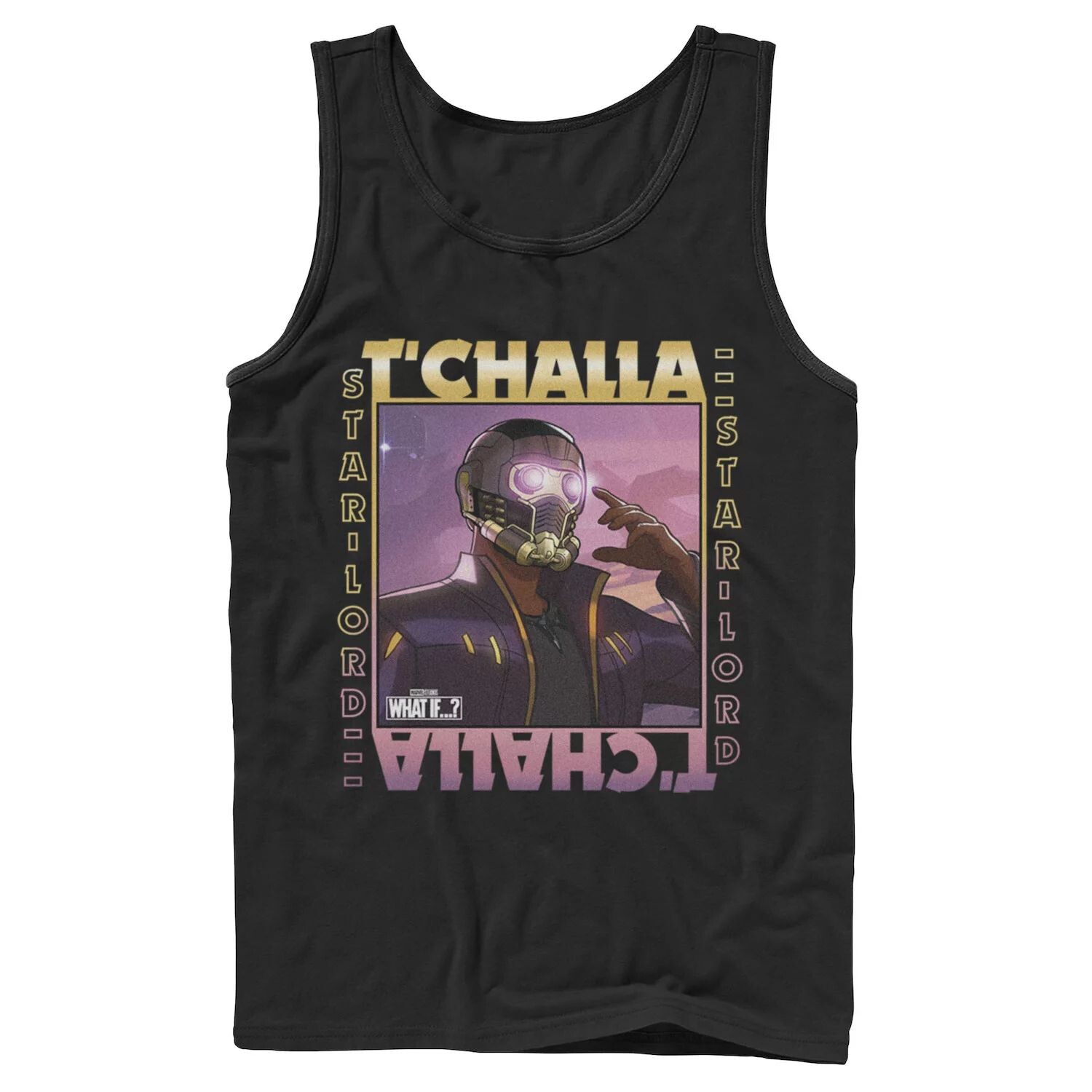

Мужская толстовка с плакатом Marvel What If T'Challa Star Lord Licensed Character