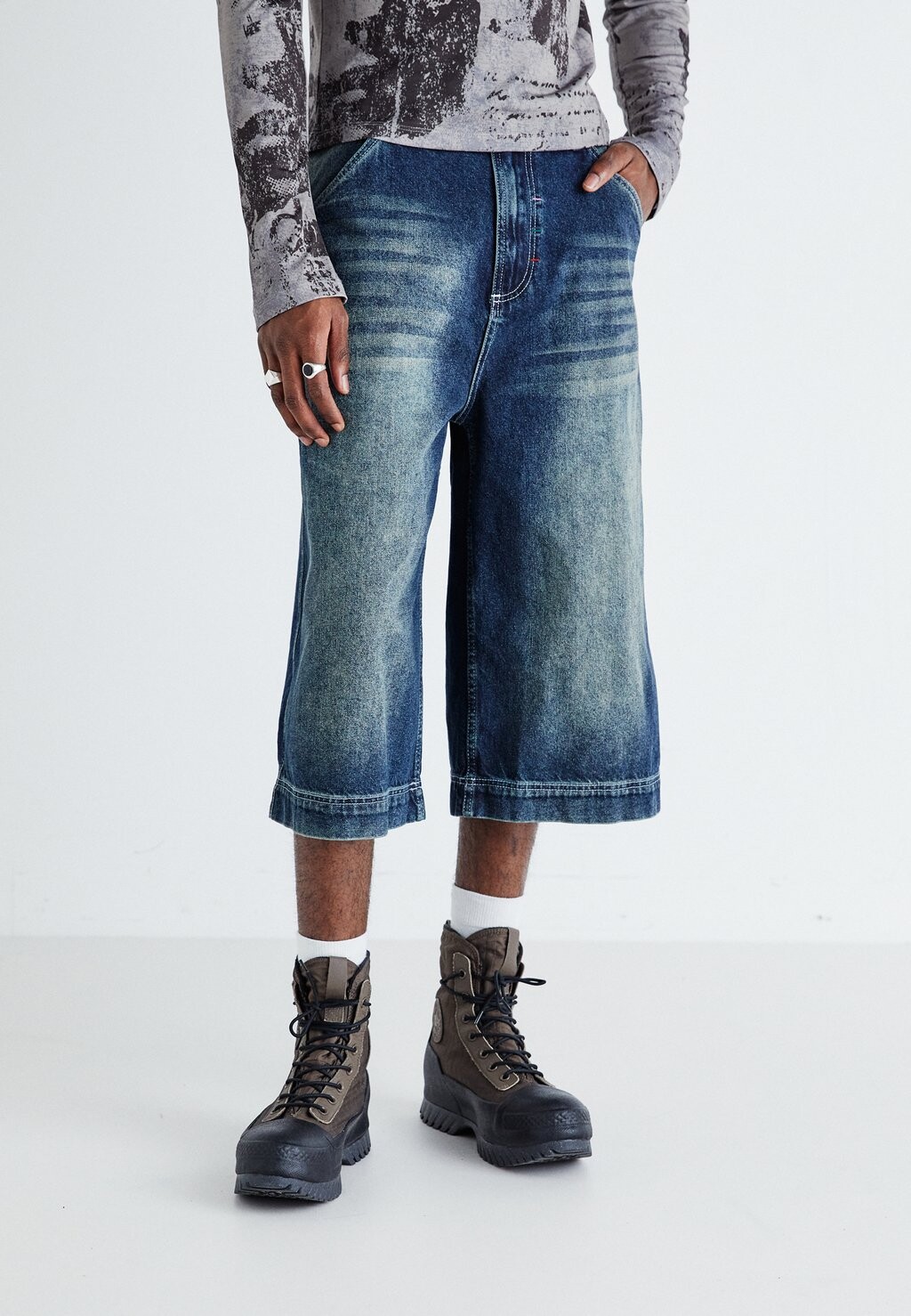 

Джинсовые шорты JORTS Jaded London, синий деним