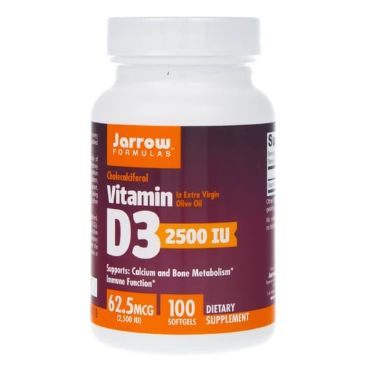Витамин D3 2500 МЕ Jarrow Formulas, 100 капсул innate response formulas витамин d3 5000 ме 60 капсул