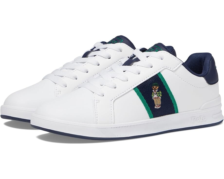 Кроссовки Polo Ralph Lauren Heritage Court II Bear, цвет White/Navy