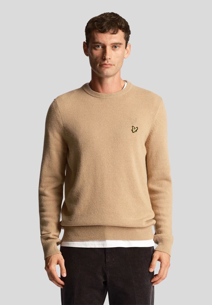 

Свитер CREW NECK BLEND Lyle & Scott, кернгорн хаки-марловый