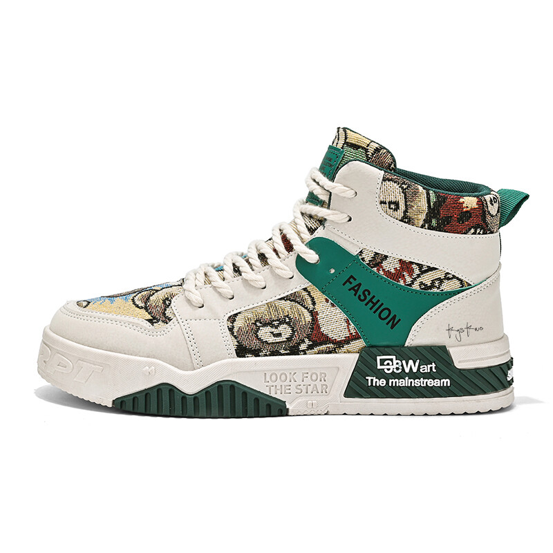 

Кроссовки KGSKWO Skateboarding Shoes Men High-top, зеленый