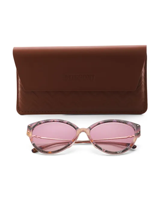 

Круглые солнцезащитные очки 59 мм Missoni, розовый