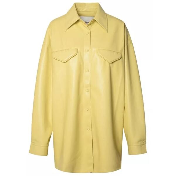 

Куртка kaysa lime polyurethane shirt Nanushka, желтый