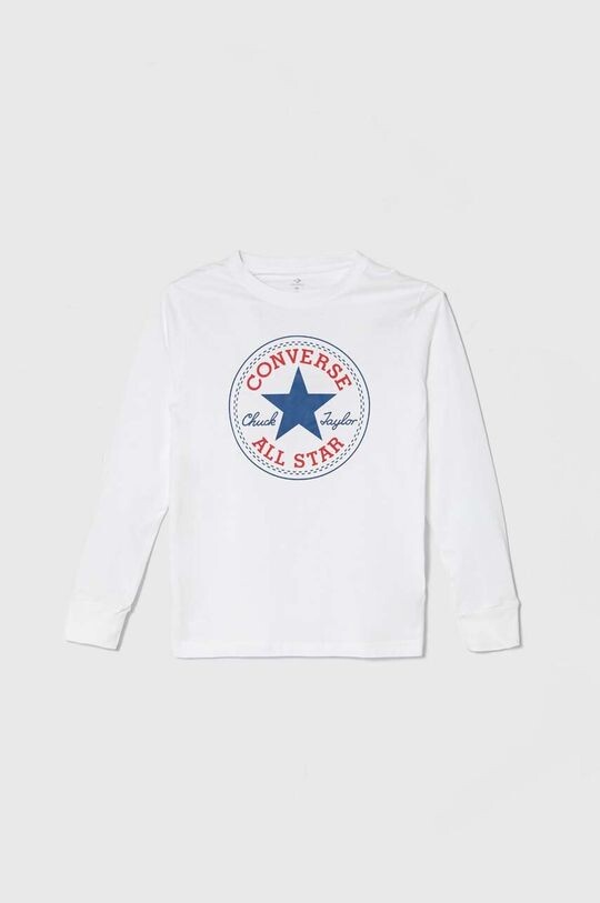 

Converse Лонгслив с длинным рукавом из хлопка, белый