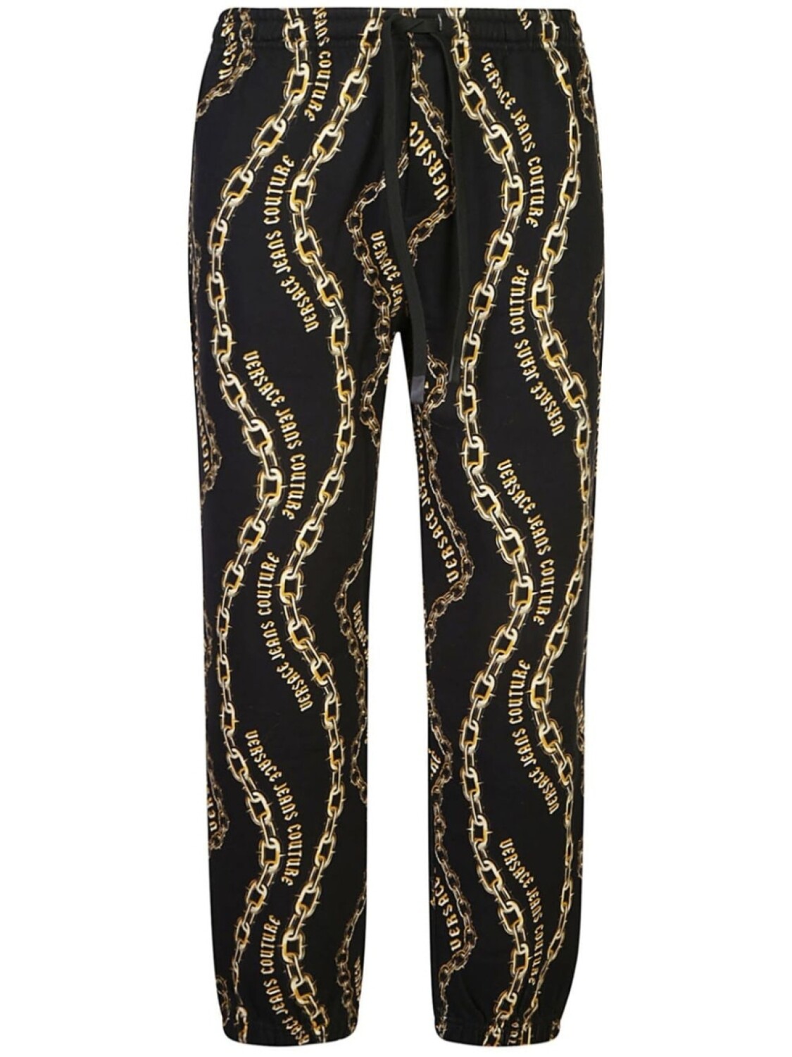 

Спортивные штаны с принтом «цепочка звеньев» Versace Jeans Couture, черный