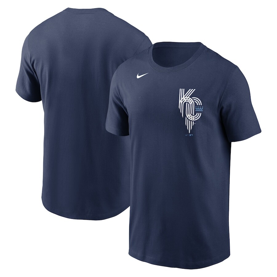 

Футболка с коротким рукавом Nike Kansas City Royals, нави