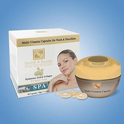 

H&B Health & Beauty Dead Sea Minerals Уникальные мультивитаминные капсулы для шеи и декольте, 30 капсул, H & B Health & Beauty Dead Sea