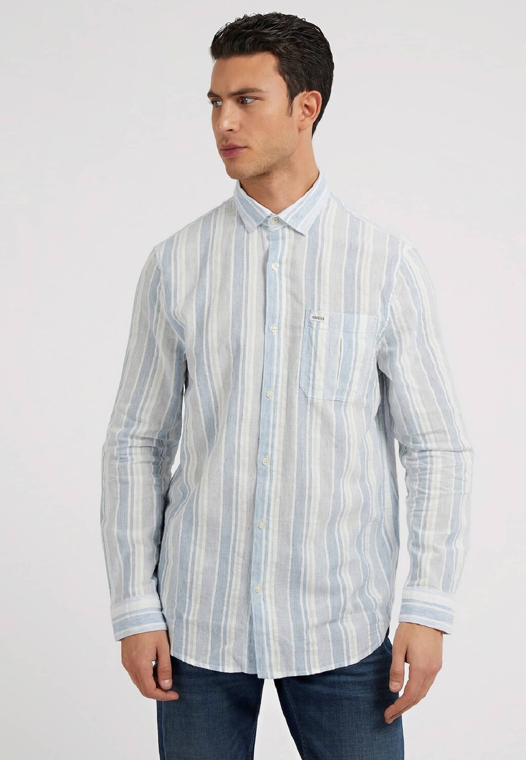 

Рубашка ALLOVER Guess, цвет hellblau