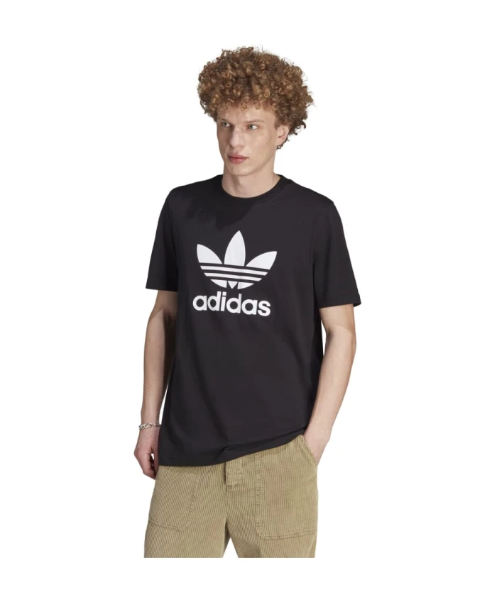

Футболка с логотипом в виде трилистника Adidas, черный