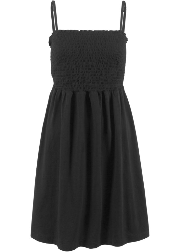 Платье из джерси с регулируемыми бретелями Bpc Bonprix Collection, черный платье из джерси slub bpc bonprix collection черный