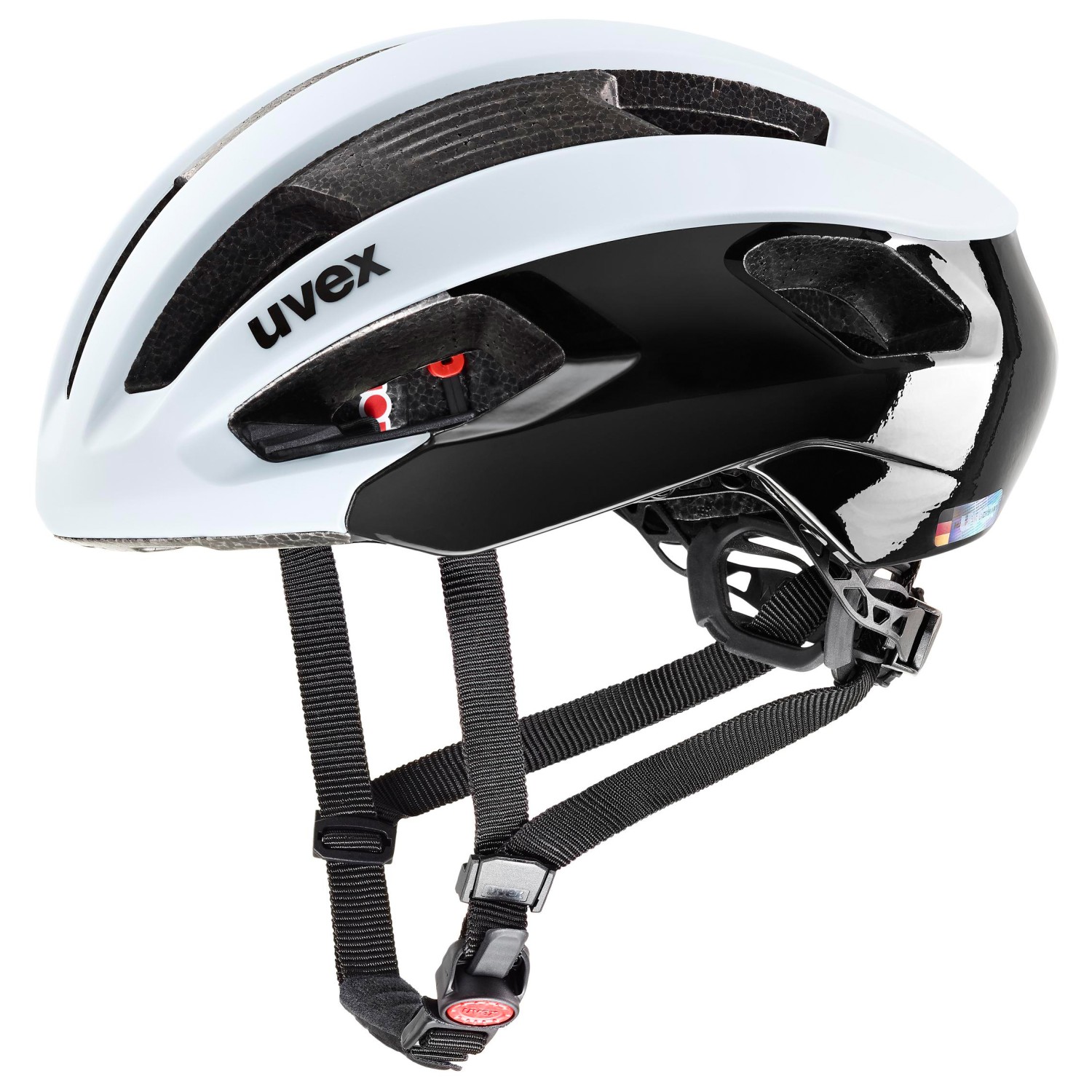 велосипедный шлем uvex true cc цвет euphoria black matt Велосипедный шлем Uvex Rise CC, цвет Cloud/Black Matt