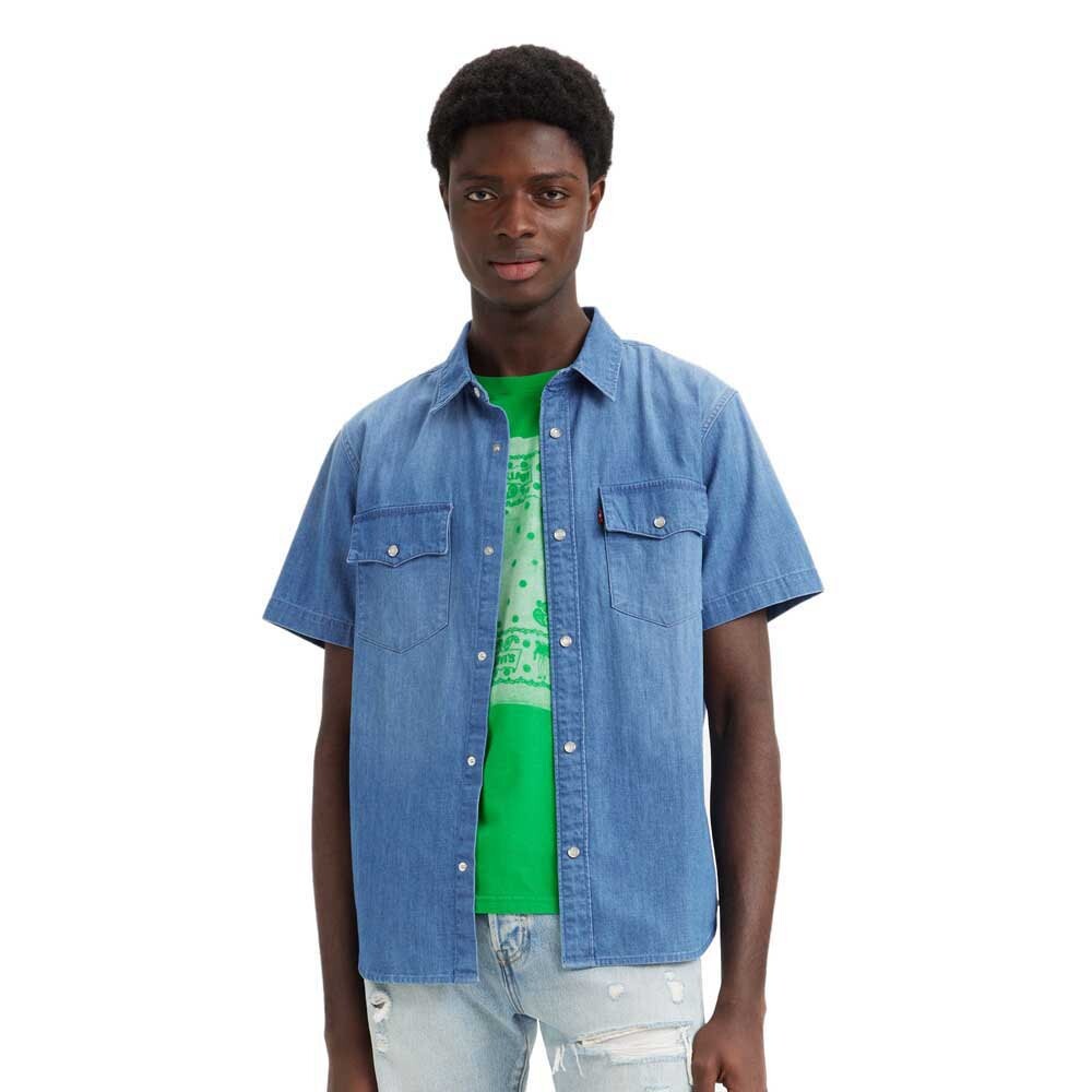 

Футболка Levi's Relaxed Fit Western Short Sleeve Round Neck, синий