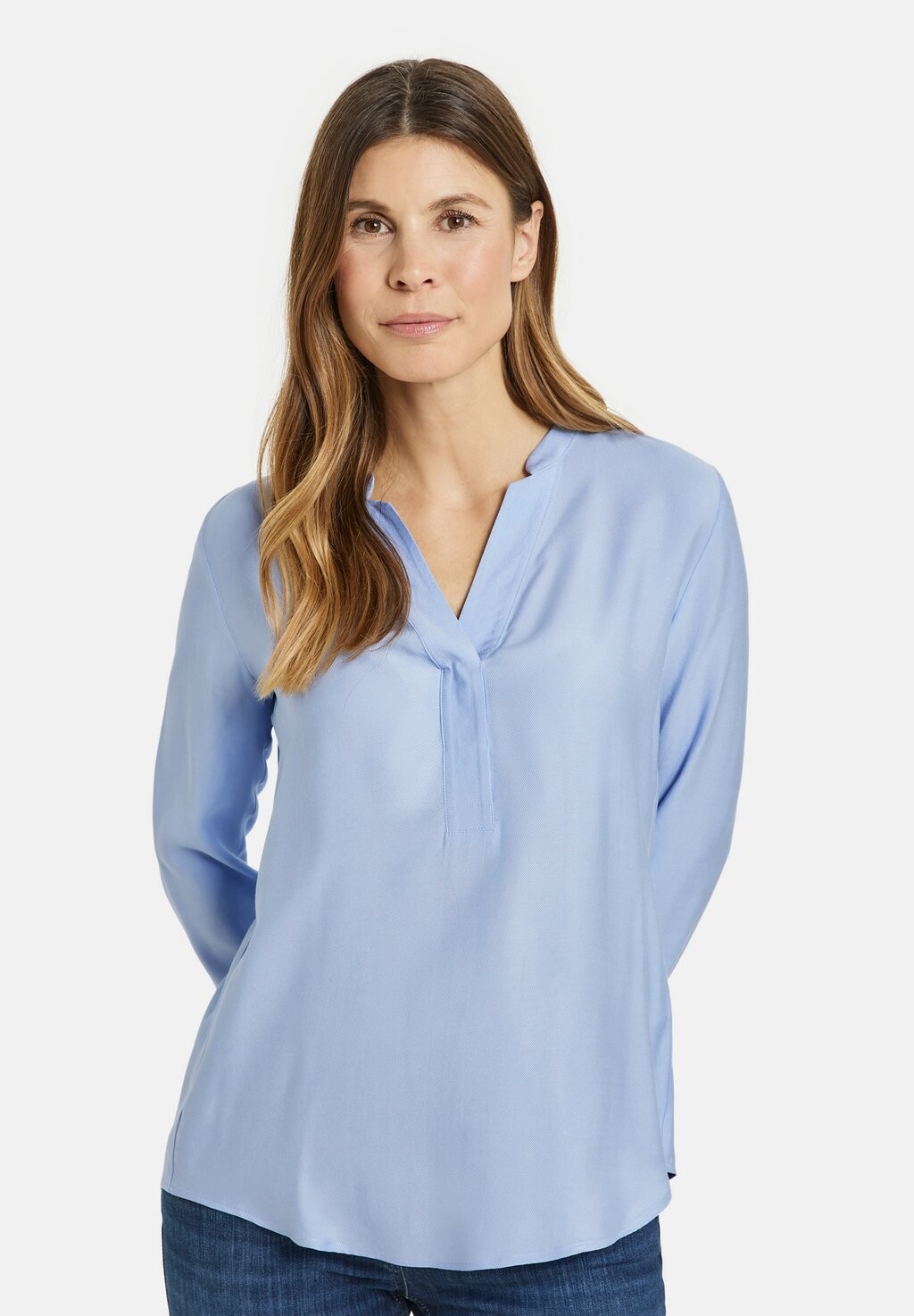 

Блузка FLIESSENDE MIT KELLERFALTE Gerry Weber, цвет aqua