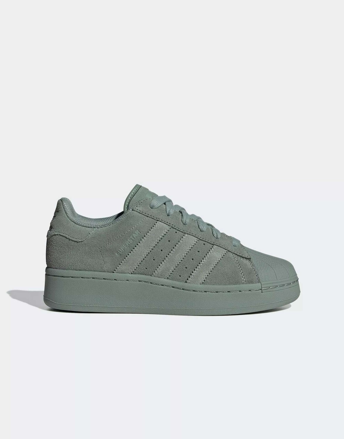 

Серебристо-зеленые кроссовки adidas Originals Superstar, Зеленый