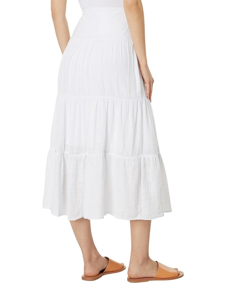 Юбка XCVI Sirius Tiered Skirt, белый