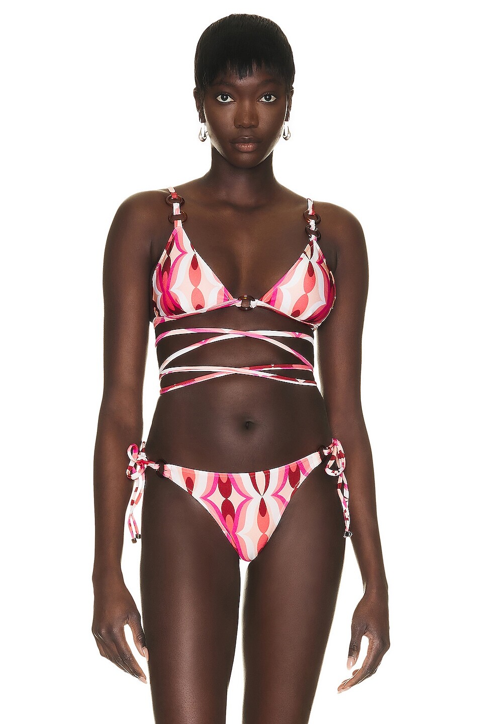 

Топ бикини Patbo Twist Tie Wrap, цвет Flamant