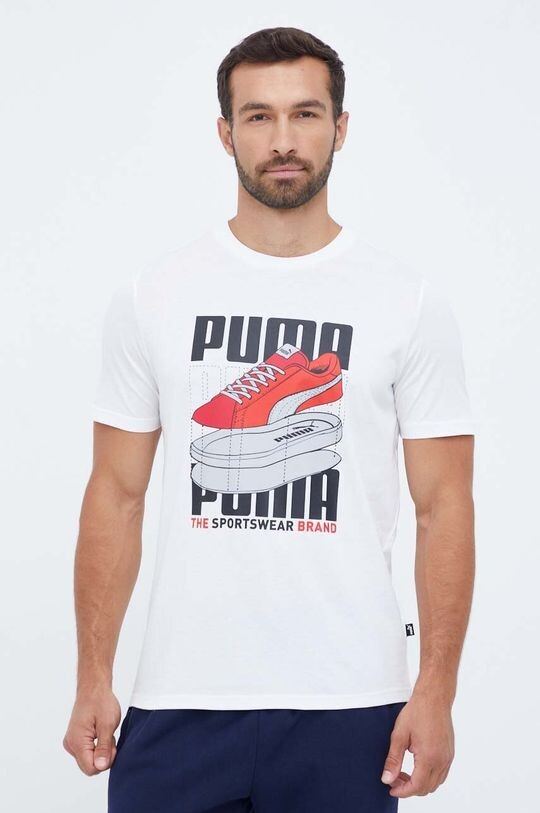 

Хлопковая футболка Puma, белый