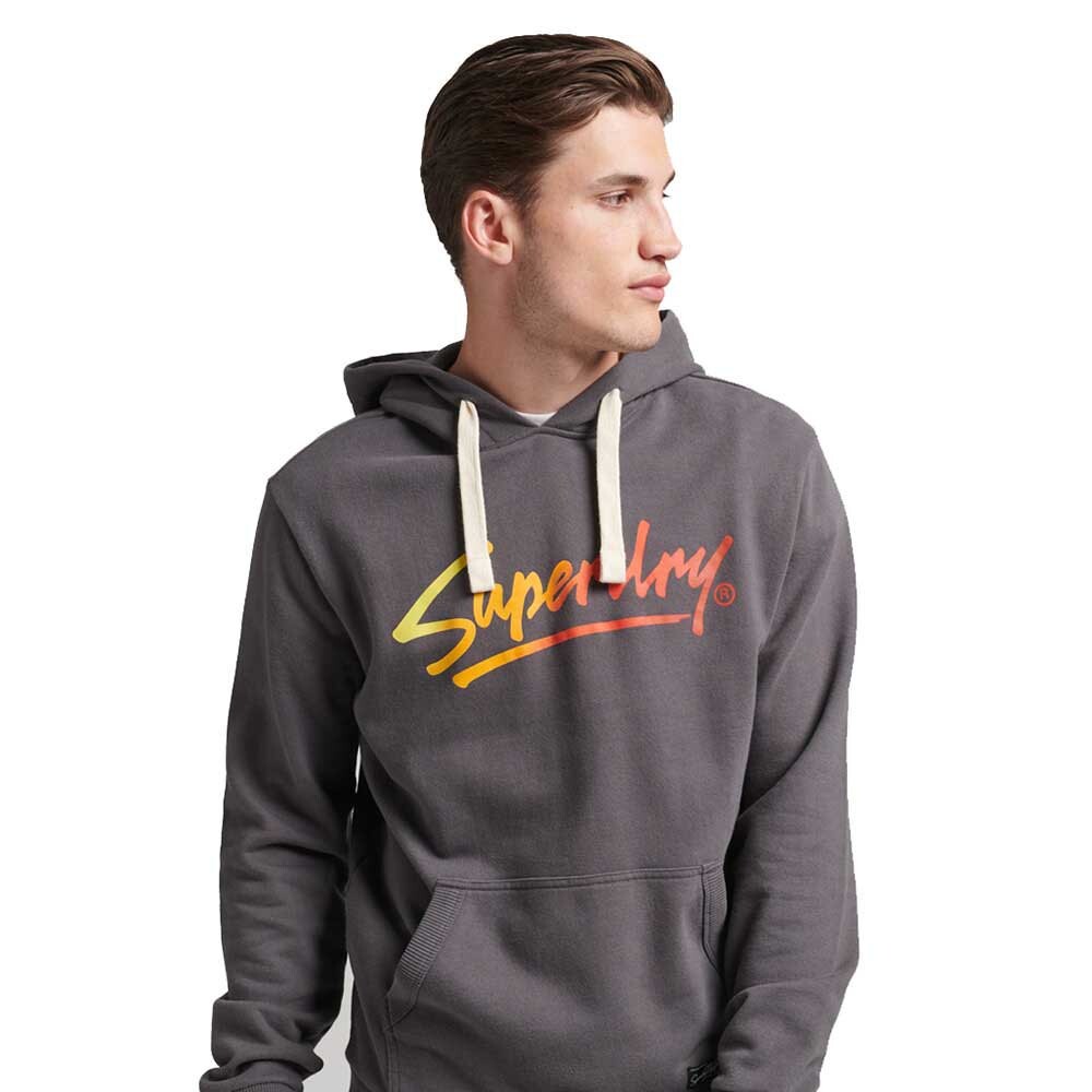 

Худи Superdry Vintage Dwntwn Script Ub, серый