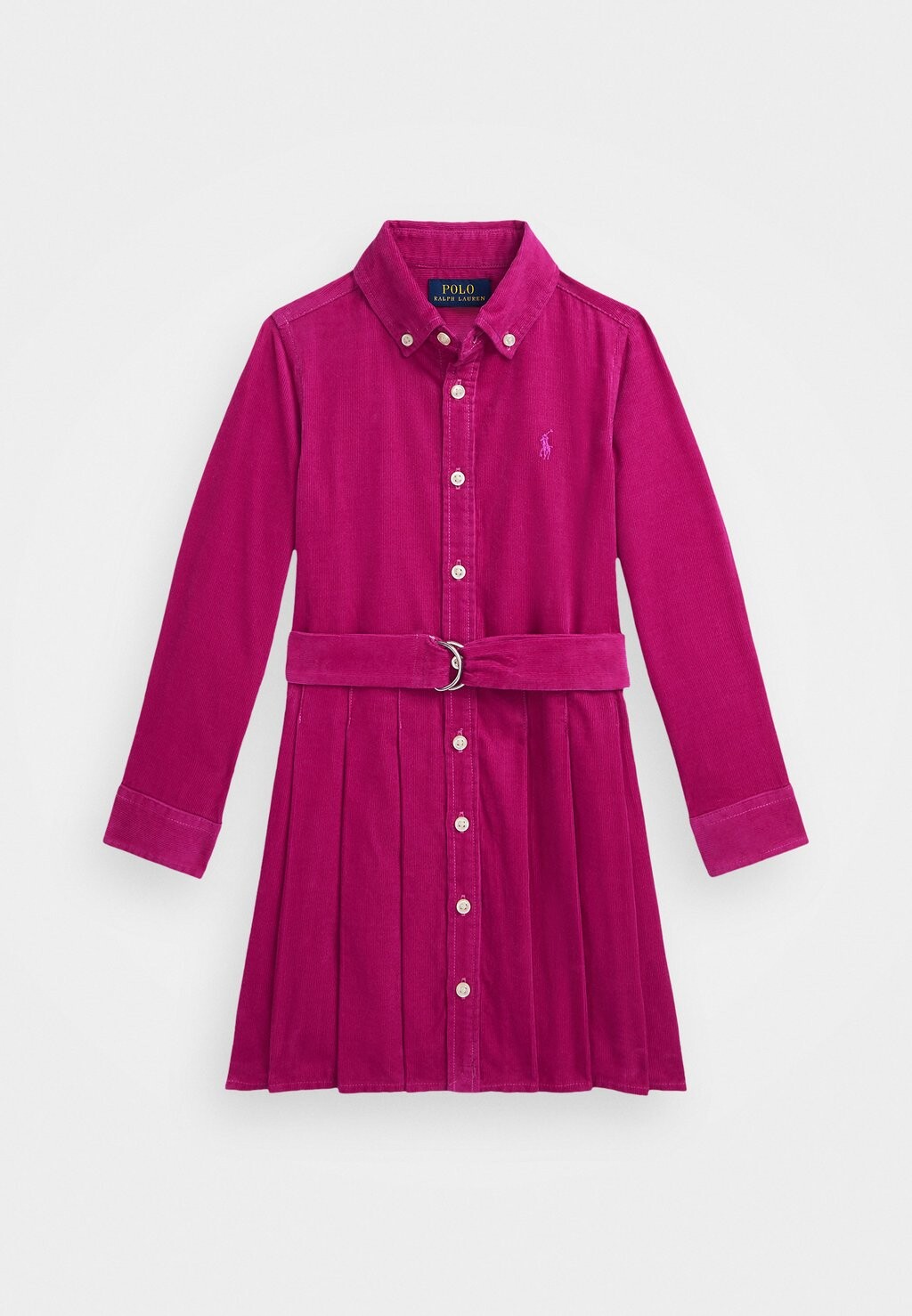

Платье-блузка BELTED PLEATED CORDUROY SHIRTDRESS Ralph Lauren, розовый