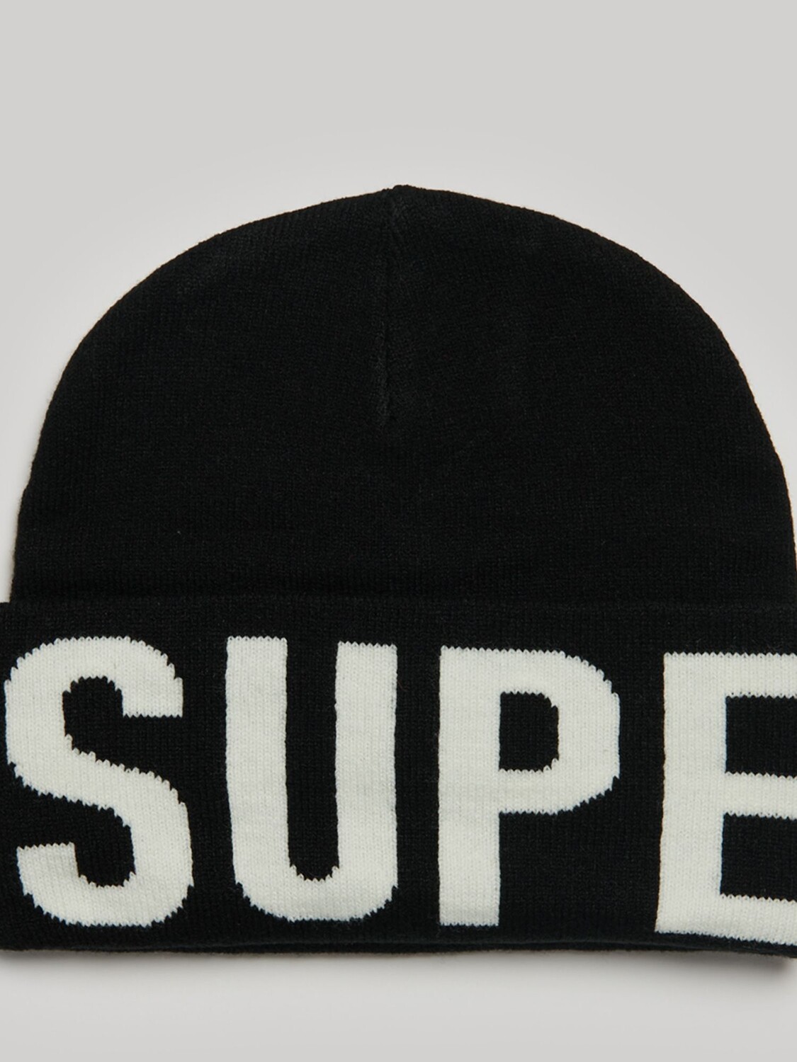 

Фирменная вязаная шапка Superdry, черный