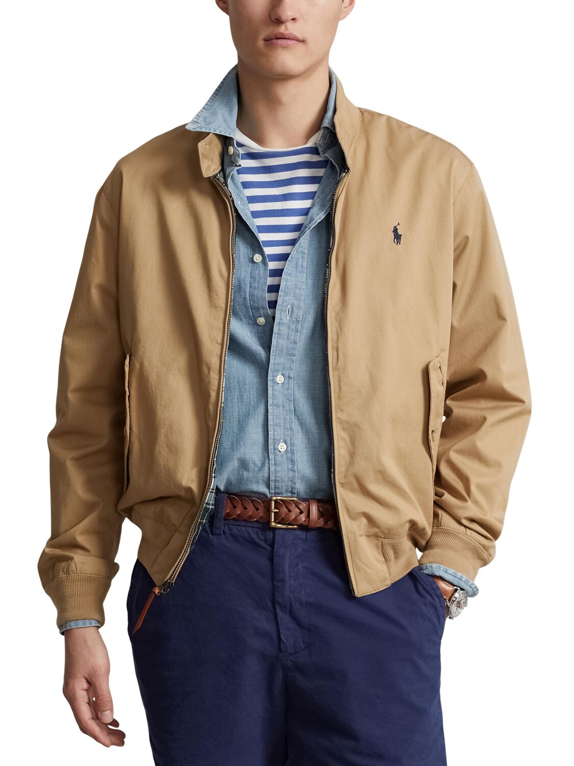 

Легкая ветровка Polo Ralph Lauren, светло-коричневая, Коричневый