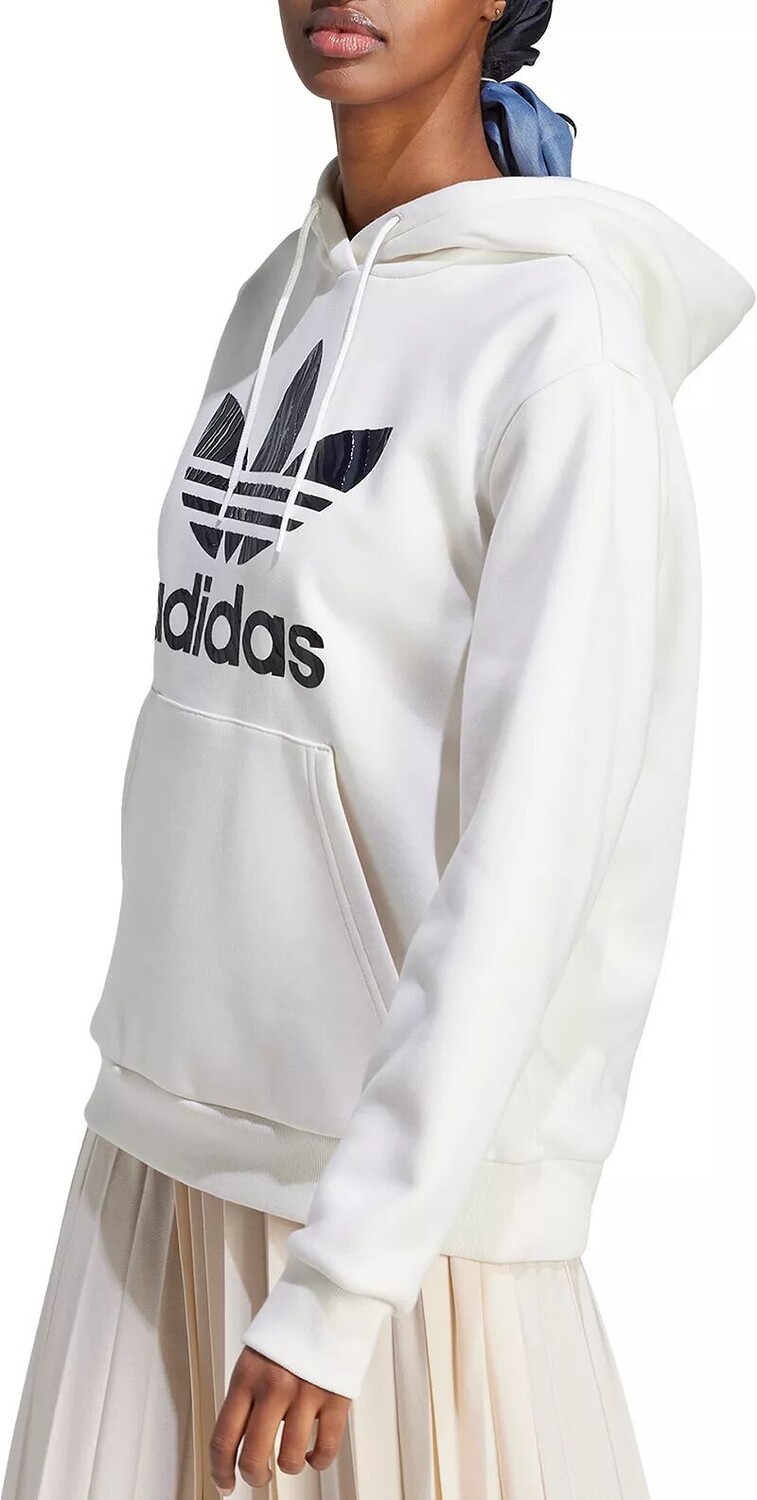 

Женская худи с наполнителем и принтом зебры Adidas Originals