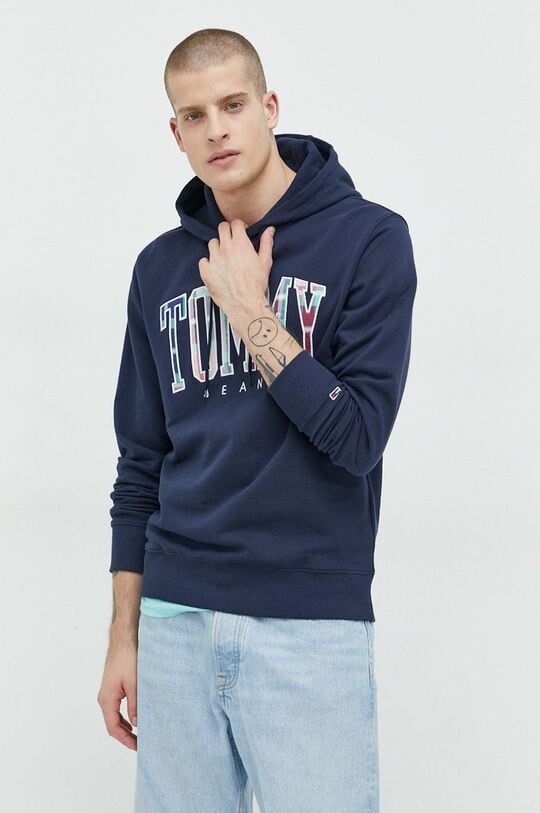 

Хлопковая толстовка Tommy Jeans, темно-синий