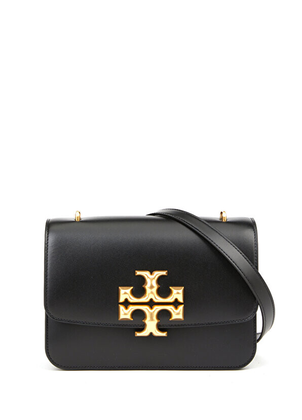 

Eleanor черная женская кожаная сумка через плечо Tory Burch