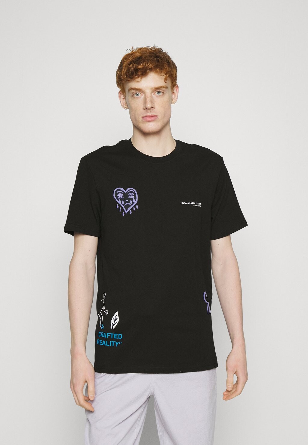 

Футболка с принтом Only & Sons, черный