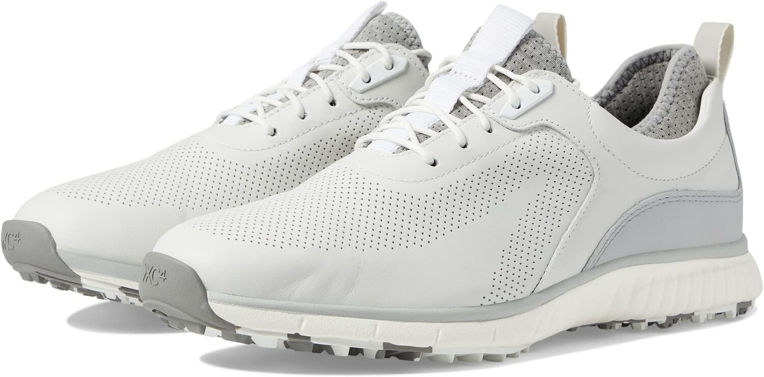 Кроссовки XC4 H1 Luxe Hybrid Johnston & Murphy, цвет White/Gray Waterproof Full Grain