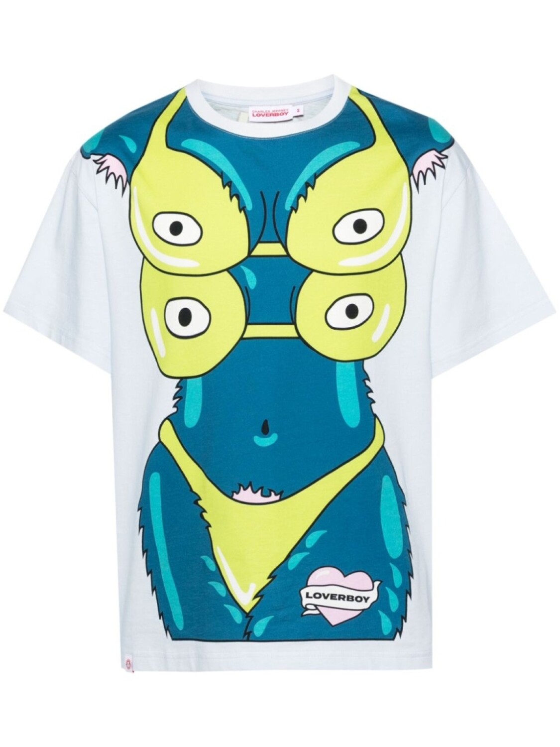 

Charles Jeffrey Loverboy футболка Sexy Beasts с графичным принтом, синий