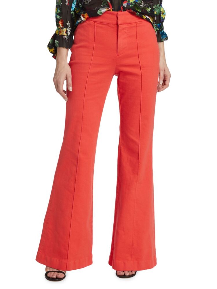 

Цветные широкие джинсы Jane Alice + Olivia, цвет Chili Pepper