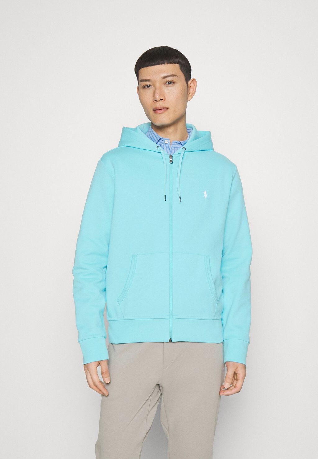 

Толстовка на молнии Polo Ralph Lauren Long Sleeve, хаммонд синий