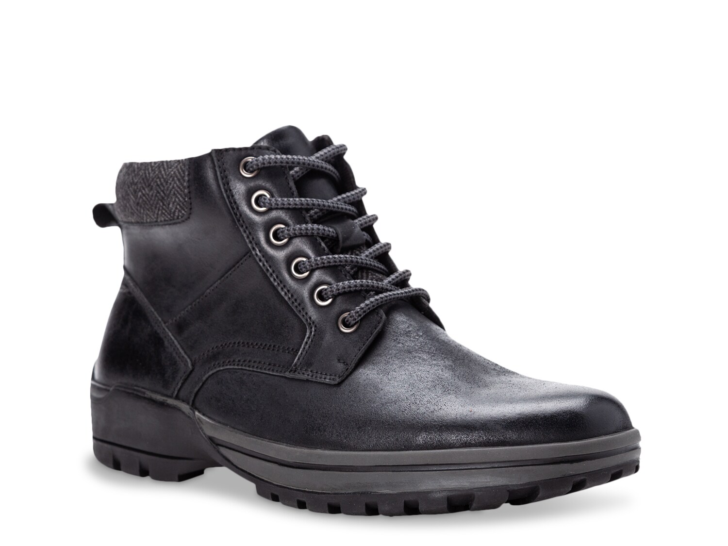 Ботинки Propet кожаные на шнуровке, черный ботинки кожаные на шнуровке 42 черный