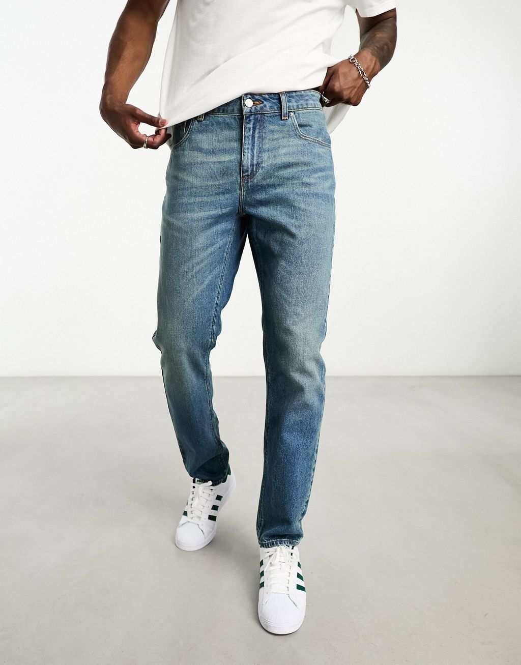 

Синие узкие джинсы ASOS DESIGN