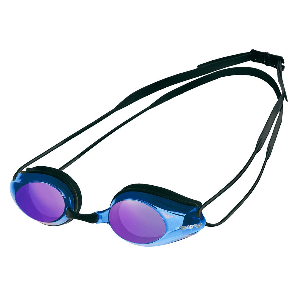 Очки для плавания Arena Tracks Mirror, синий очки для плавания arena tracks арт 92341 055
