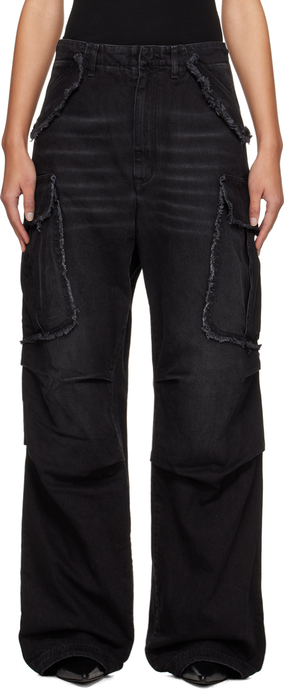 цена Черные джинсовые брюки-карго Vivi Darkpark