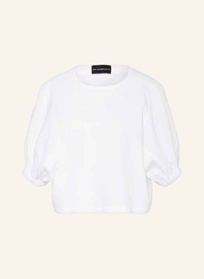 

Блузка-рубашка с рукавами 3/4 Emporio Armani, белый