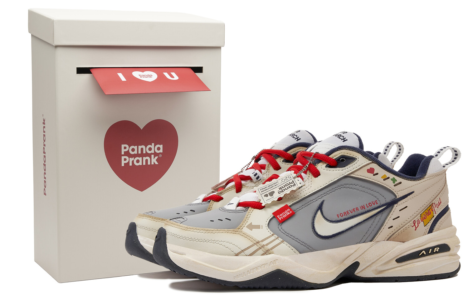 

Кроссовки Air Monarch 4 Chunky унисекс с низким верхом бежево-серого цвета Nike