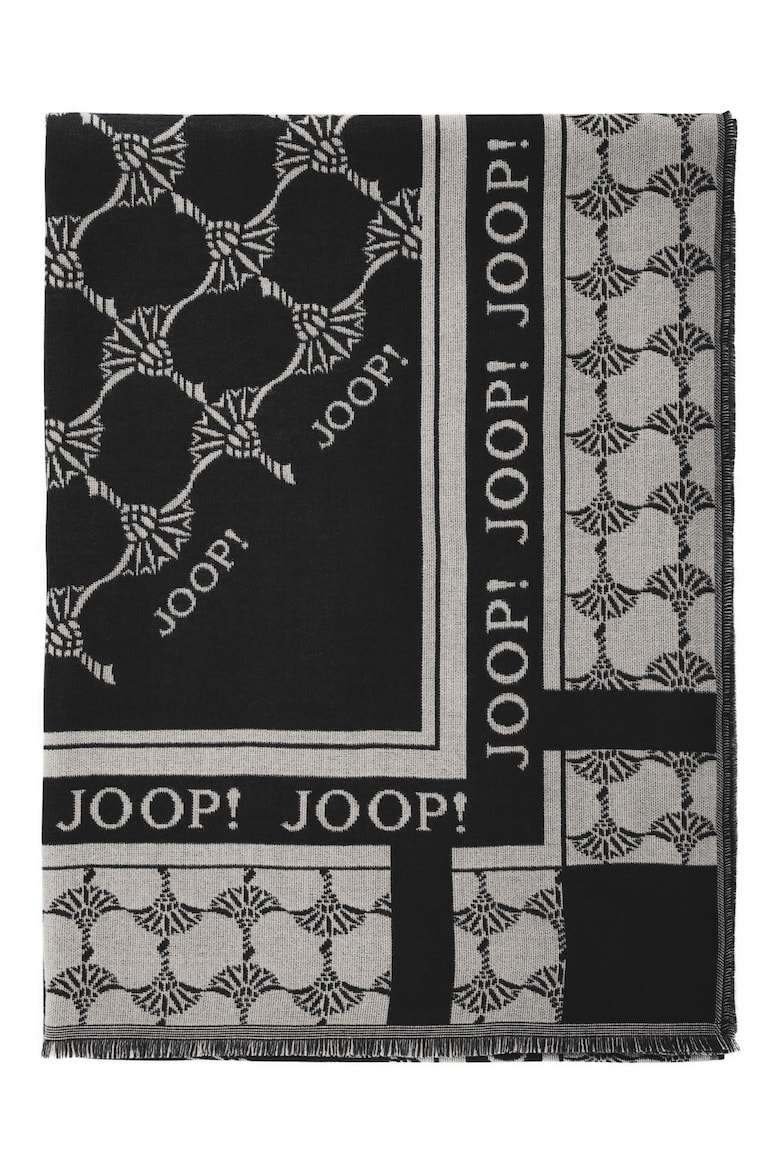 Жаккардовый шарф с логотипом Joop!, черный