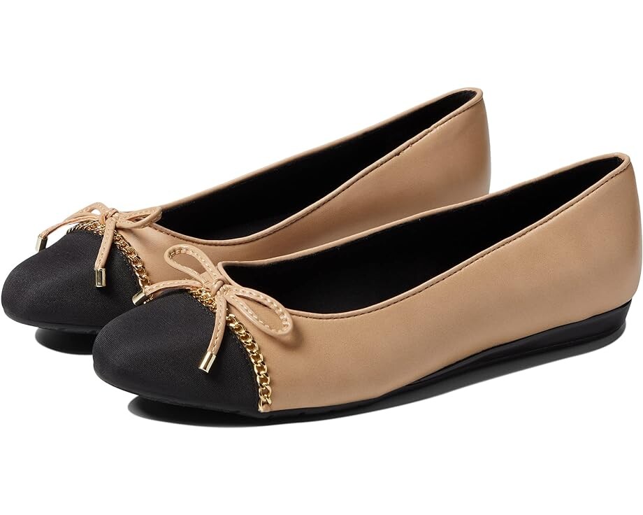 

Балетки Anne Klein Guilia, цвет Nude/Black Synthetic